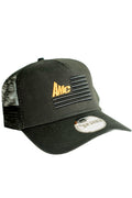 AMC Hat Black / Black; 3D Flag