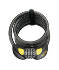 OnGuard Doberman Lighted Combo Cable Lock: 6' x 12 mm